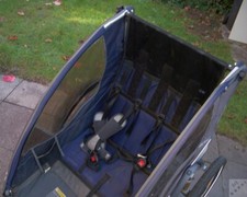 Sitzbank  Seitenwände Gurte für Qeridoo Sportrex2 Q6000-LV Kinderanhänger _f2