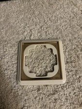 Gira Trias Facette  einfach Rahmen mit Goldkante cremeweiß