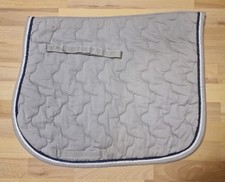 ganz dicke hellgraue VS Schabracke von Loesdau weiße und blaue Kordel - Gr. WB