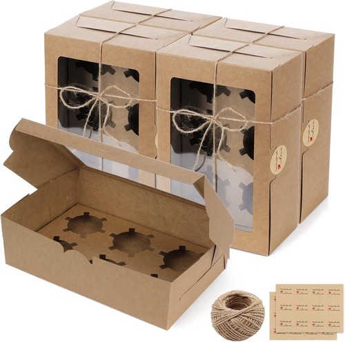 Stück cupcake box 6er mit - cupcake,