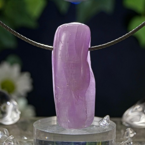 Pinker kunzit anhänger - pinker,