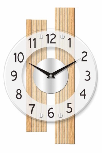 Ams wanduhr buche massivholz - ams, -wanduhr