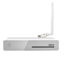 VU+ Plus Zero E2 Linux HD 1xDVB-S2 Sat-Receiver Weiß + 300Mbit Wlan Stick
