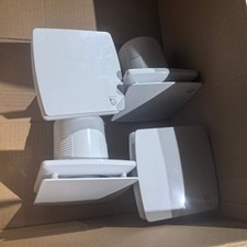 4x 100MM Badlüfter CE Mit Rückflussleitblech Ventilator Timer Feuchtesensor DE