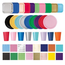 Geschirr Set Dinner Party Einweg Geburtstag Hochzeit Papierteller Cup Servietten