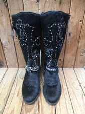 Sendra Stiefel Sara Black Fur