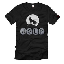 Wolf Runensteine Odin Rudeltier Mythologie Nordisch Geri Freki T-Shirt#40624