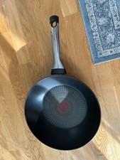 Tefal Wok Pfanne alle Herdarten Induktion D28 cm Schwarz Made In France