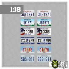 Kennzeichen Set USA 1:18 –