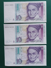 3 x 10 DM Scheine mit