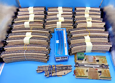 #SE4238# XXL Konvolut Märklin Eisenbahn H0 M-Gleis Schienen 252 Stück *GUT*