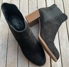 VAGABOND Ankle Boots Nubukleder Schwarz Blockabsatz Gr. 40