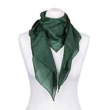 Seidentuch Halstuch Tuch grün waldgrün dunkelgrün Seide 90x90cm