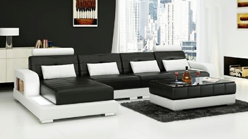 Ledersofa ecksofa sofagarnitur - ecksofa,