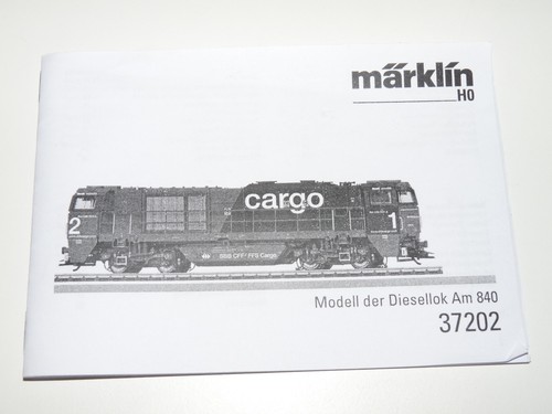 Märklin 37202 anleitung - h0,