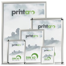 ALU KLAPPRAHMEN 25mm PROFIL A4 A3 A2 A1 A0 B2 B1 Wechselrahmen Plakatrahmen