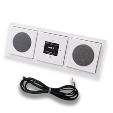 BUSCH JÄGER DAB+ Radio 8215U-101 + 2x Lautsprecher Future Studioweiß