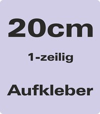 20cm Wunschtext Aufkleber