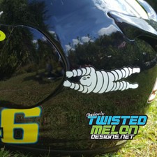 Michelin Mann Anhängen Auf Sponsor Sticker Motorrad Aufkleber Grafik X 2 S Fun