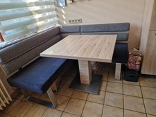 Eckbank hochwertig dunkelblau - eckbank,