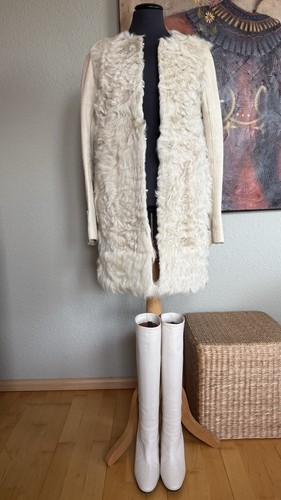Maje pelz shearling lamb leder - pelz,