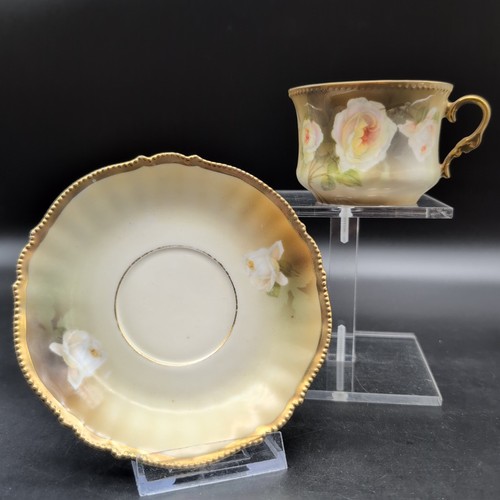 Tasse antik rosen gelb gold - antik,