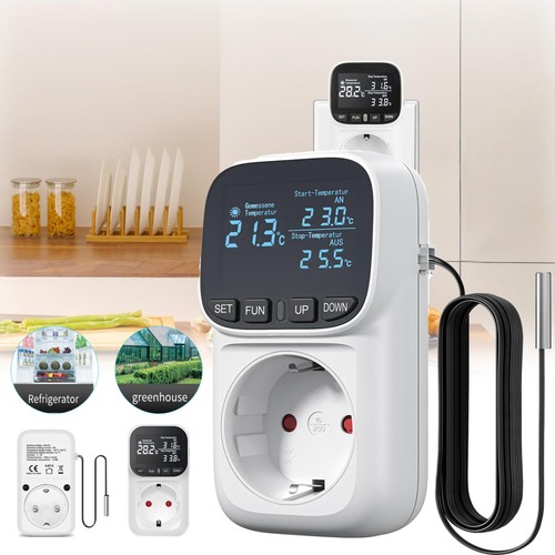 Digital led temperaturregler - led,