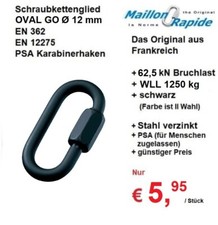 Schraubverbinder BLACK Kettennotglied Kettenverbinder Kettenglied Notglied PSAgA