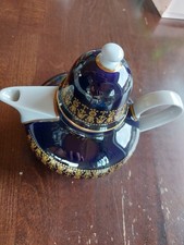 schöne Kanne Kobalt Blau DDR 1777 Henneberg