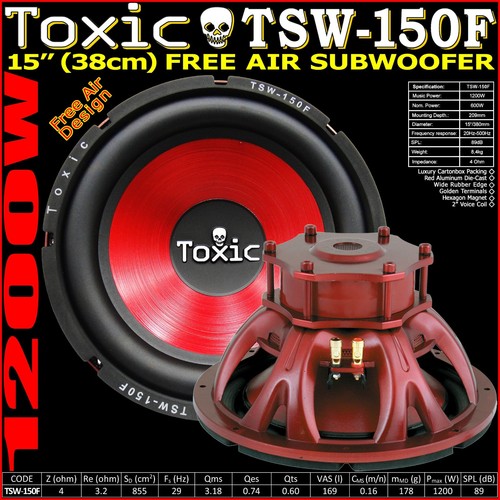 Toxic subwoofer tsw - toxic,