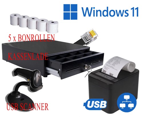 Pos kassen set usb lan - set:,