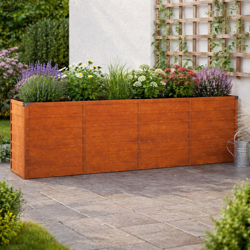 Hochbeet cortenstahl rostig - hochbeet,