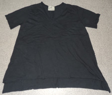 Damen Shirt Kurzarm Schwarz