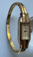 Luga 17 Rubis Art Deco Damenuhr Walzgolddouble 20 Mikron - Vintage - Werk läuft