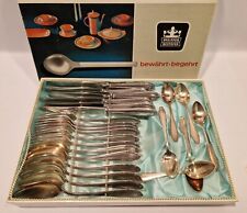 E6 30 Teile PFEIFFER BESTECKE 90er Silber Löffel Gabel Messer Set Besteckkasten