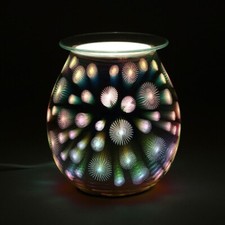 STARBURST FEUERWERK 3D ELEKTRISCH GLAS WACHS SCHMELZEN ÖL BRENNER LICHT LAMPE DUFT