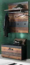 Garderobe Set in Used Wood