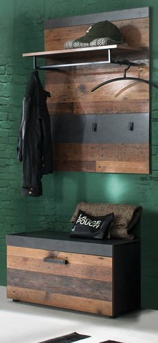 Garderobe set used wood - used,