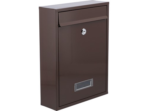 Briefkasten 360x260x80mm braun