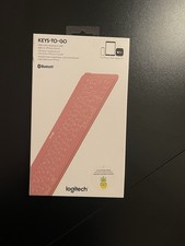 Logitech Keys-To-Go Tastatur – Pink, Bluetooth, iOS – Wie neu mit OVP