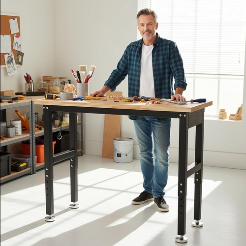 Verstellbare werkbank mit - werkbank,