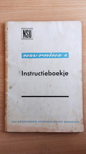 Nsu prinz instructieboekje - prinz, 4