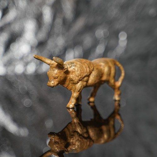 Kleine bronze skulptur - skulptur, eines
