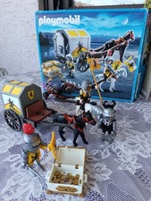Verkaufe hier Playmobil Löwenritter mit Schatztransport Kutsche+Kanone 4874