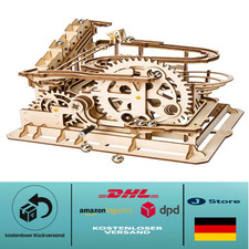 Holz-Achterbahn mit Murmeln |