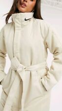 Nike Trenchcoat Nike Mantel Jacke Winter Mit Gürtel Beige Langer Mantel NP 229€