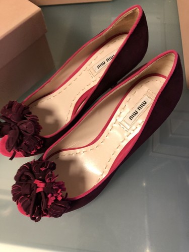 Miu schuhe pompom - schuhe, samt