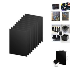 10 Stück 1mm Plastikplatte Schwarz ABS Kunststoff Platte Acrylglas Platte Sel...