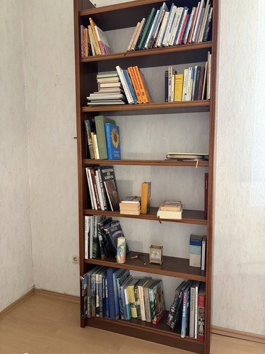 Bücherregal freistehend braun