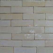 1m² Bejmat beige glasiert - Tonfliesen Ziegel Fliesen Riemchen Klinker Fischgrät
